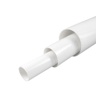 Белая пластиковая труба дренажа Pvc диаметра для водоснабжения и дренажа