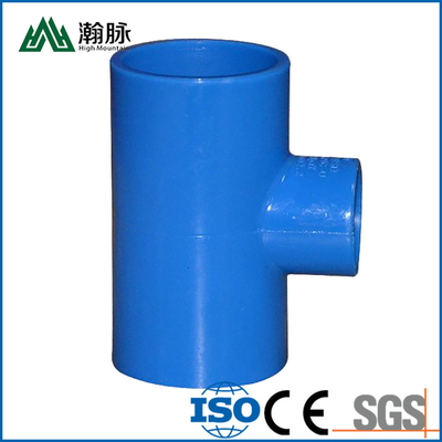 Голубой диаметр штуцеров трубы водопровода дренажа PVC цвета большой локоть 90 Deg