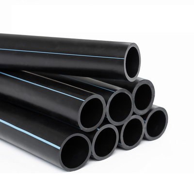 Пластмасса черноты трубы ХДПЭ полиэтилена высокой плотности для водоснабжения и дренажа