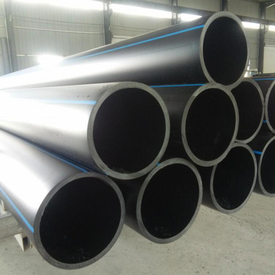 Прочные трубы водоснабжения из HDPE в черном/синем цвете (2,3-117,6 мм)